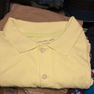 Calvin Klein Jeans Light Yellow Polo Shirt